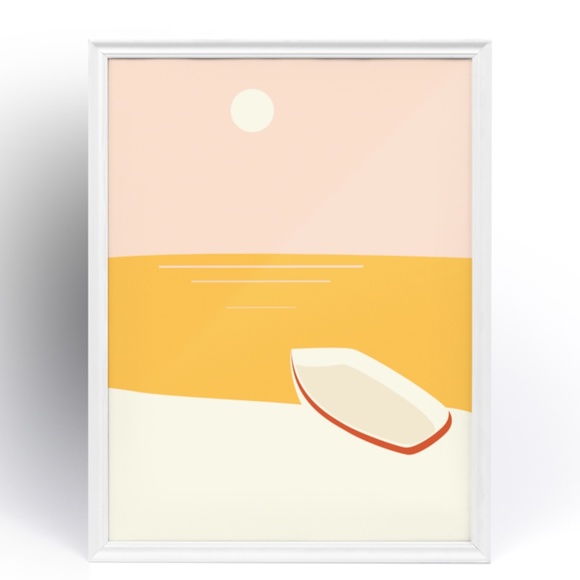 Abstract Landscape Wall Art Print Poster Unframed - Picture 6 of 6